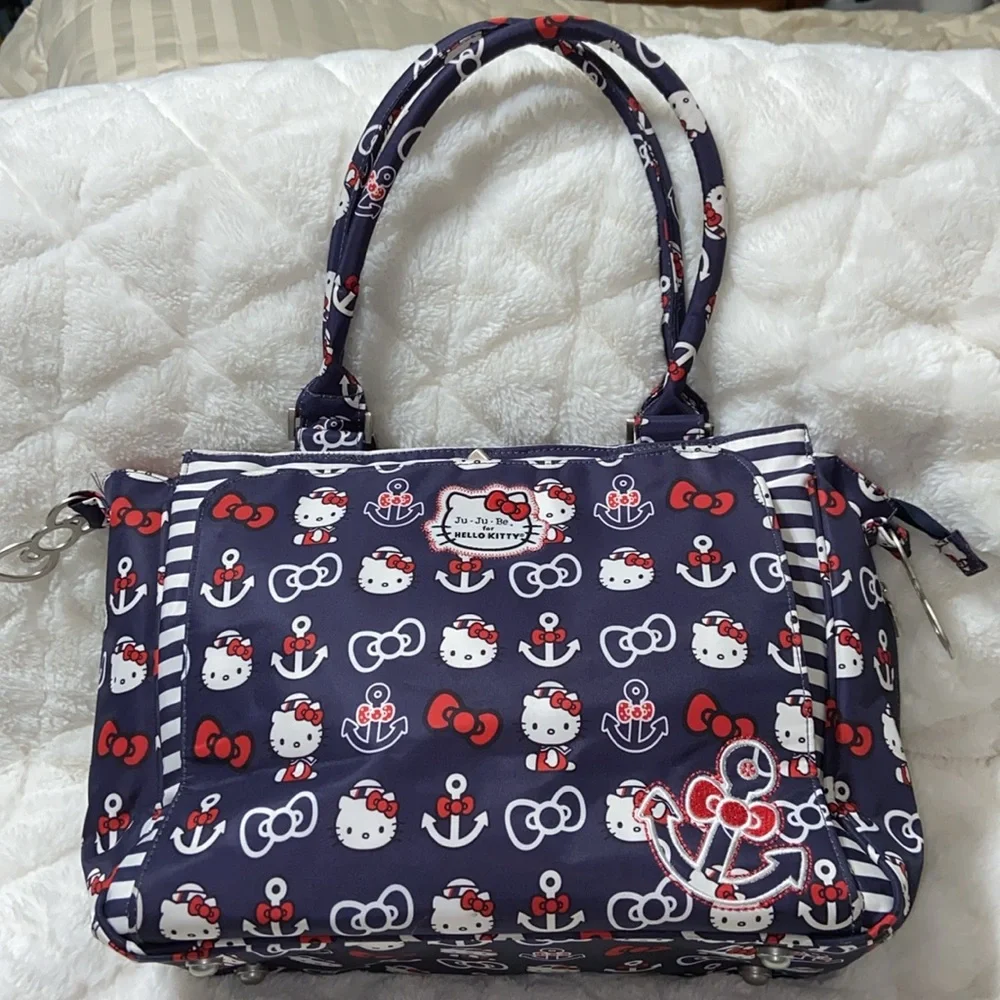 RARE EUC Jujube x hello kitty our to sea diaper bag